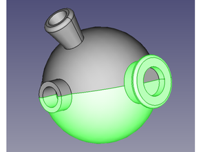 köklü mini Kök topu dış mekan Bahçe 3d print model - Mito3D