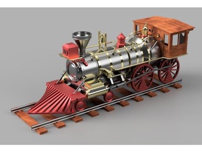 vapeur moteur train Léviathan Véhicules 3d print model - Mito3D
