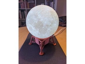 lunar lander base moon lamp decor 3d print model - Mito3D