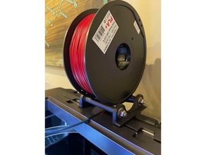 qidi max centering filament spool holder 3d printer accessories roller x-max 3d print model - Mito3D