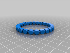 crianças pulseira pulseiras conta miçangas joalheria rotativo 3d print model - Mito3D