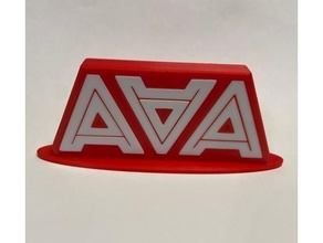 alliteration arsch podcast - logo signs & logos aaa 3d print model - Mito3D