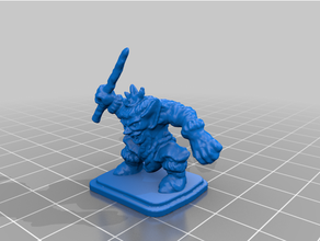 heroquest - frozen horror ice gremlin repaired toy & game accessories 28mm miniature 3d print model - Mito3D