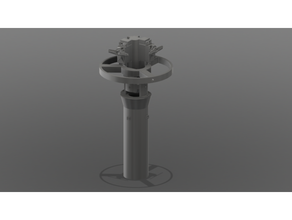 empuje vector controlar montar versión 20 3d impresión modelo cohete tvc uni joint uniball 3d print model - Mito3D