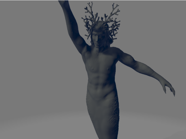 triton créatures kelpie mer Sirène mythologie Selkie 3D print model - Mito3D