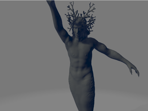 tritón criaturas Kelpie mer sirena mitología selkie 3d print model - Mito3D