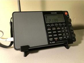 tilt stand v2 tecsun pl-880 radio receiver audio amateur hamradio ham shortwave 3d print model - Mito3D