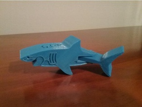 great white shark - print place mechanical toys 3d print model - Mito3D