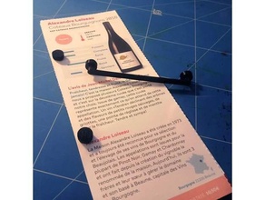 basit minimalist bağlayıcı ofis Anneaux dosya dolabı klips mini yüzük 3d print model - Mito3D