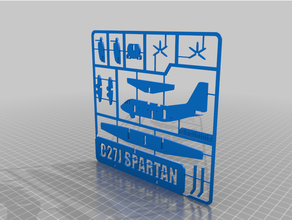 c27j Spartalı düz paketlemek 3d baskı 3d print model - Mito3D