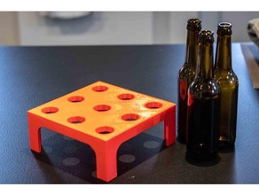 gotejamento bandeja garrafas cozinha jantar garrafa secagem suporte engarrafamento prateleira ficar pé cerveja caseira 3d print model - Mito3D