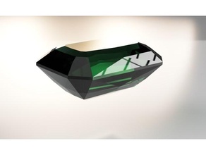 Smeraldo gioielleria gemma pietra preziosa gioiello 3d print model - Mito3D