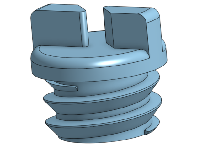 motosserra óleo combustível boné tappo gás mistura partes 3D print model - Mito3D