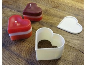 mum kalıp dekor kalp Candlemold hediye Hediyeler kalpler anneler gün Anneler Günü star sevgili sevgililer balmumu 3d print model - Mito3D