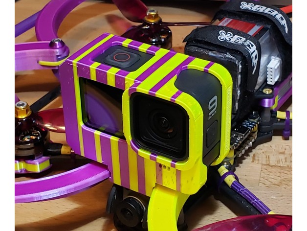 caméra monter Go Pro héros 9 geprc mark4 hd5 Cadre v2 Véhicules 3D print model - Mito3D