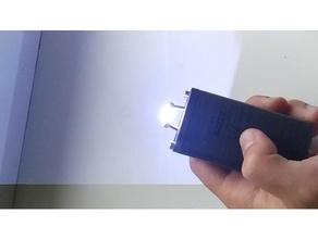 tazer bolsillo tamaño 18650 recargable alto volatge micro USB 3d impresión voltaje conmoción 3d print model - Mito3D