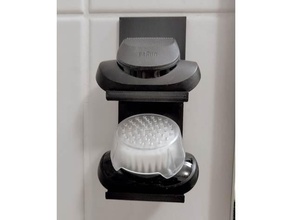 braun easyclick wall mount organizer holder bathroom razor shaver stand shaving 3d print model - Mito3D