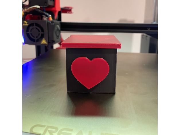 caja amor clon enviar mensajes electrónica artilugio oled enamorado san valentin día regalos websocket wemos d1 mini 3D print model - Mito3D