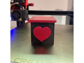 lovebox clone - send love messages electronics gadget oled valentine valentines day gifts websocket wemos d1 mini 3d print model - Mito3D