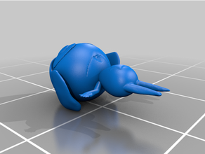 parlare creature anime carattere figura rana 3d print model - Mito3D