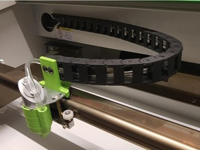 traîne chaîne titulaire soutien k40 découpeuse laser DIY monter 3d print model - Mito3D
