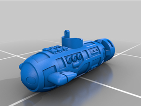 ponerse pie juguetes juegos juguete baño submarino buque guerra 3d print model - Mito3D