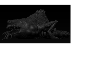 crokek'toeck miniature 3d printing demon dnd dungeons dragons mini 3d print model - Mito3D