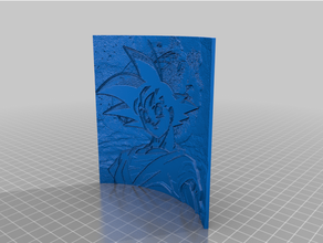 litografia sangoku arredamento dbz sfera drago litofania 3d print model - Mito3D