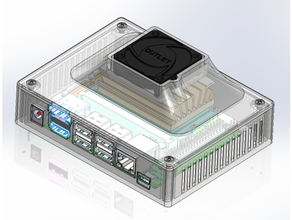 nvidia Jetson nano caso bainha ventilador faça 3d print model - Mito3D