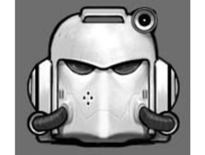 martelo guerra 40k espaço marinho mk vi corvus capacete arte 3d print model - Mito3D