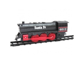 straight tracks train santa fe 6012 parts model trains rail track 3d print model - Mito3D