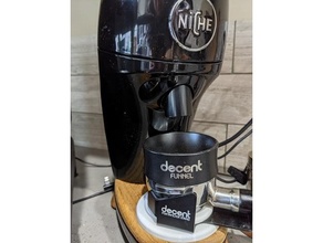 adapter mount decent espresso portafilter holder niche grinder kitchen & dining coffee expresso 3d print model - Mito3D