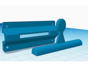 door lock - stronger body buildings & structures sliding 3d print model - Mito3D