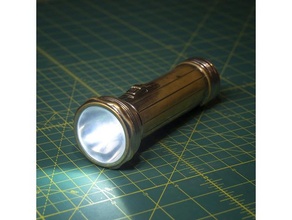lens battery buffer flashlight parts 3d print model - Mito3D