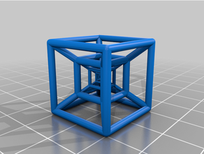 frattale Tesseract interattivo arte 3d print model - Mito3D