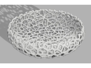 Voronoi Sabonete prato banheiro 3d print model - Mito3D