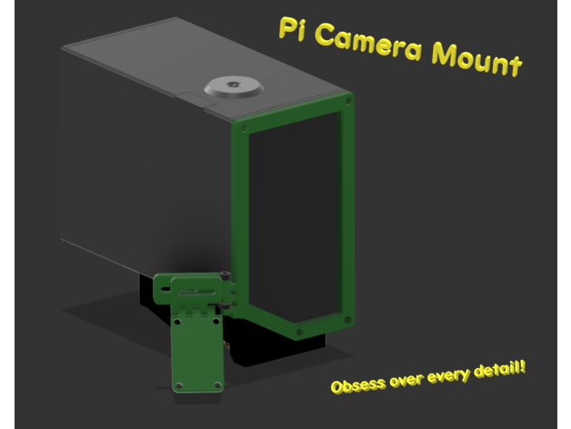 framboise pi caméra v2 snapmaker 2 tête d'outil monter 3d imprimante pièces 3D print model - Mito3D