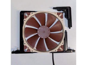 noctua nf a20 montage Cadre ventilateur monter 200mm 3d print model - Mito3D