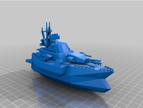 solar empire battleship - battalion wars video games model ship nintendo wii 3d print model - Mito3D