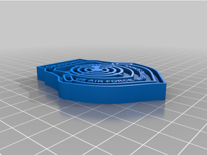 usaf Waffen Schule Patch Remix scannt Repliken Leistung 3d print model - Mito3D