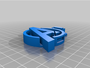Vendicatori v2 pennarello remixare segni loghi logo in piedi 3d print model - Mito3D