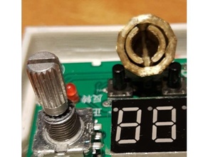 potenciómetro mando electrónica presionar botón 3d print model - Mito3D