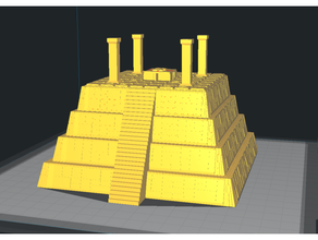 Seraphon Echsenmensch Tempel 15mm Rahmen Gebäude Strukturen 3d print model - Mito3D