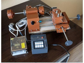 cnc lathe mini 300 mm 150 machine tools 3d print model - Mito3D