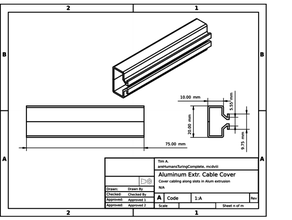 personalizzato makerfarm pegasus cavo copertine 75mm 20mm 3d stampante Accessori alluminio estrusione clip guida gestione filo titolare supporto 3d print model - Mito3D