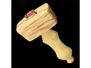 medieval malho adereços martelo mão Ferramentas suporte ferramenta jogos guerra madeira marcenaria 3d print model - Mito3D