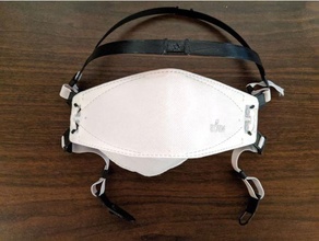 ear comfy mask strap boat style masks 3m respirator coronavirus face covidmask facemask kf94 surgical 3d print model - Mito3D