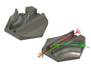 forward-back switch vor-zur ck-weiche construction toys gravitrax 3d print model - Mito3D