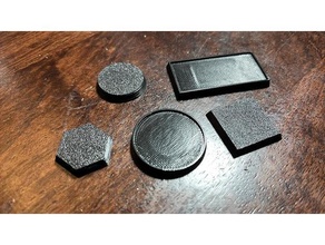 customizable miniature base models 25mm bases 40k miniatures 28mm wargaming warhammer 3d print model - Mito3D