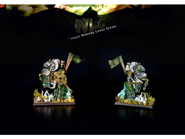 corbeau green knight games bretonnia bretonnian bretonnie chevalier sinople 3D print model - Mito3D